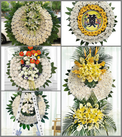 山西晋中灵石县王禹乡东庄村花圈速递